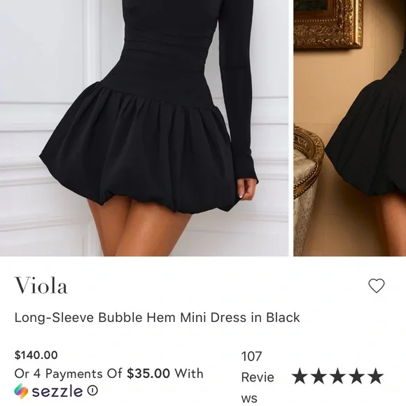 Oh Polly Longsleeve Bubble Mini Dress☕️ - Picture 10 of 12